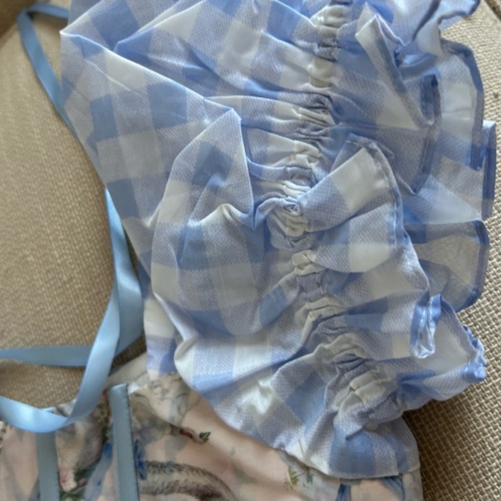 LIMITED Selkie The Swan Trellis Song Mini Dress Short Sleeve Version Medium - Picture 11 of 13